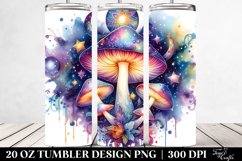 Vibrant Magical Celestial Mushroom 20 Oz Tumbler Product Image 2