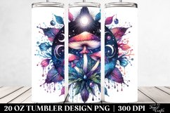 Vibrant Magical Celestial Mushroom 20 Oz Tumbler Product Image 2