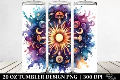 Vibrant Magical Celestial Mushroom 20 Oz Tumbler Product Image 2