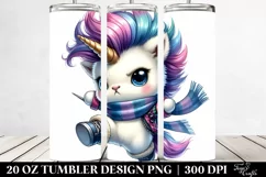 Jumping Cute Unicorn, Transparent PNG Product Image 2