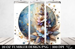 Abstract Stained Delphinium | 20 Oz Tumbler Product Image 2