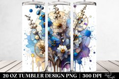 Abstract Stained Delphinium | 20 Oz Tumbler Product Image 2