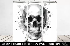 Simple Skull Clipart 20 Oz Tumbler Product Image 2