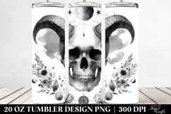 Simple Skull Clipart 20 Oz Tumbler Product Image 2