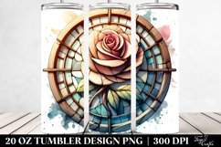 Wooden Stained Rose | 20 Oz Tumbler Product Image 2