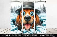 Funny Crazy Looking Bloodhound | 20 Oz Tumbler Product Image 2