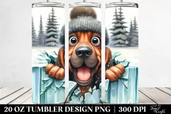 Funny Crazy Looking Bloodhound | 20 Oz Tumbler Product Image 2