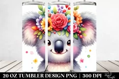 Cute Vibrant Koala, Cartoon-Style|20 oz Tumbler Product Image 2