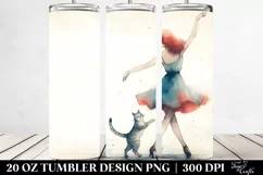 Retro Dancing Witch Cat | 20 oz Tumbler Product Image 2