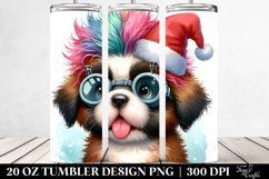 Enthusiastic Baby Saint Bernard PNG Product Image 2