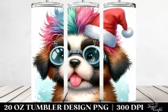 Enthusiastic Baby Saint Bernard PNG Product Image 2