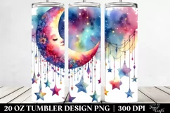 Vibrant Half Moon Clipart 20 Oz Tumbler Product Image 2