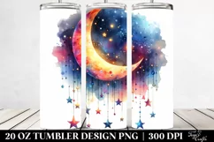 Vibrant Half Moon Clipart 20 Oz Tumbler Product Image 2