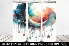 Vibrant Half Moon Clipart 20 Oz Tumbler Product Image 2