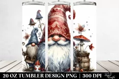 Vintage Gnome Design | 20 oz Tumbler Product Image 2