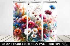 Colorful Abstract Daisy | 20 oz Tumbler Product Image 2