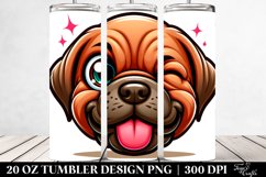 Colorful Baby Mastiff Winking | 20 Oz Tumbler Product Image 2