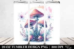Magical Mushroom Pastel Tumbler Design | 20 oz Tumbler Product Image 2