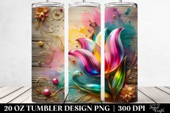 Colorful Tulip | 10 Oz Tumbler Product Image 2