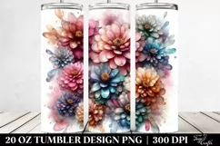 Shiny Zinnia with Details. 20 oz Tumbler Design Product Image 2