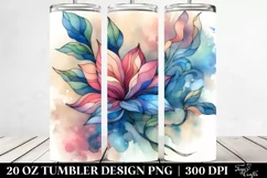 Abstract Magnolia Stained , High-Res 20 Oz Tumbler Product Image 2