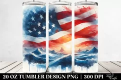 Washed Flag Tumbler | 20 Oz Tumbler Product Image 2