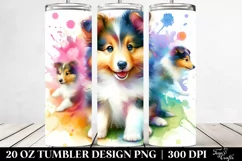 Expressive Baby Collie | 20 oz Tumbler Product Image 2