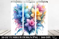 Vibrant Pastel Glossy Daffodil Heart | 20 oz Tumbler Product Image 2