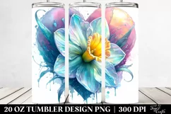 Vibrant Pastel Glossy Daffodil Heart | 20 oz Tumbler Product Image 2