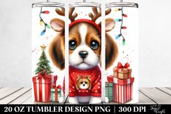 Expressive Beagle with Crazy Haircut PNG Product Image 2