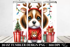 Expressive Beagle with Crazy Haircut PNG Product Image 2