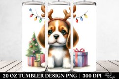 Expressive Beagle with Crazy Haircut PNG Product Image 2