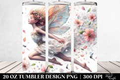 20 Oz Tumbler Sublimation | Fairy Tumbling with Spring Product Image 2