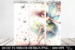 Fairy Tumbling with Spring Petals | 20 Oz Tumbler Product Image 2