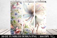 Fairy Tumbling with Spring Petals | 20 Oz Tumbler Product Image 2