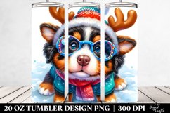 Expressive Bernese Mountain Dog Winter PNG Product Image 2