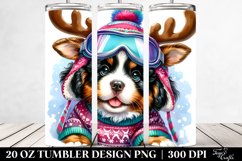 Expressive Bernese Mountain Dog Winter PNG Product Image 2