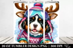 Expressive Bernese Mountain Dog Winter PNG Product Image 2