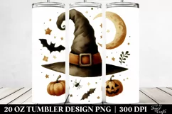 Vintage Halloween Simple Hat Masquerade 20 oz Tumbler Product Image 2