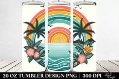 Vintage Tropical Rainbow | 20 oz Tumbler Product Image 2