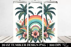Vintage Tropical Rainbow | 20 oz Tumbler Product Image 2