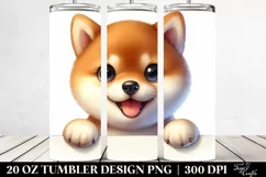 Expressive Shiba Inu with Funny Haircut PNG Product Image 2
