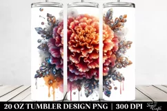 20 Oz Tumbler Sublimation | Glossy Marigold with Metallic Product Image 2