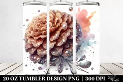 20 Oz Tumbler Sublimation | Glossy Marigold with Metallic Product Image 2