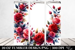 bouquet, GOLD FOIL, lobelia, splash | 20 Oz Tumbler Product Image 2