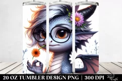 Expressive Dragon with Awesome Haircut PNG Product Image 2