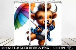 Contempt Highlandcow Umbrella Tumbler Product Image 2