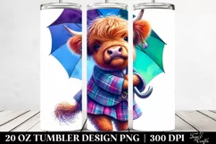 Contempt Highlandcow Umbrella Tumbler Product Image 2