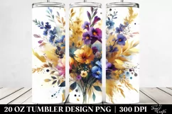 -like Zinnia on Marble Background | 20 Oz Tumbler Product Image 2