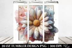 Glossy Daisy Clipart 20 Oz Tumbler Product Image 2